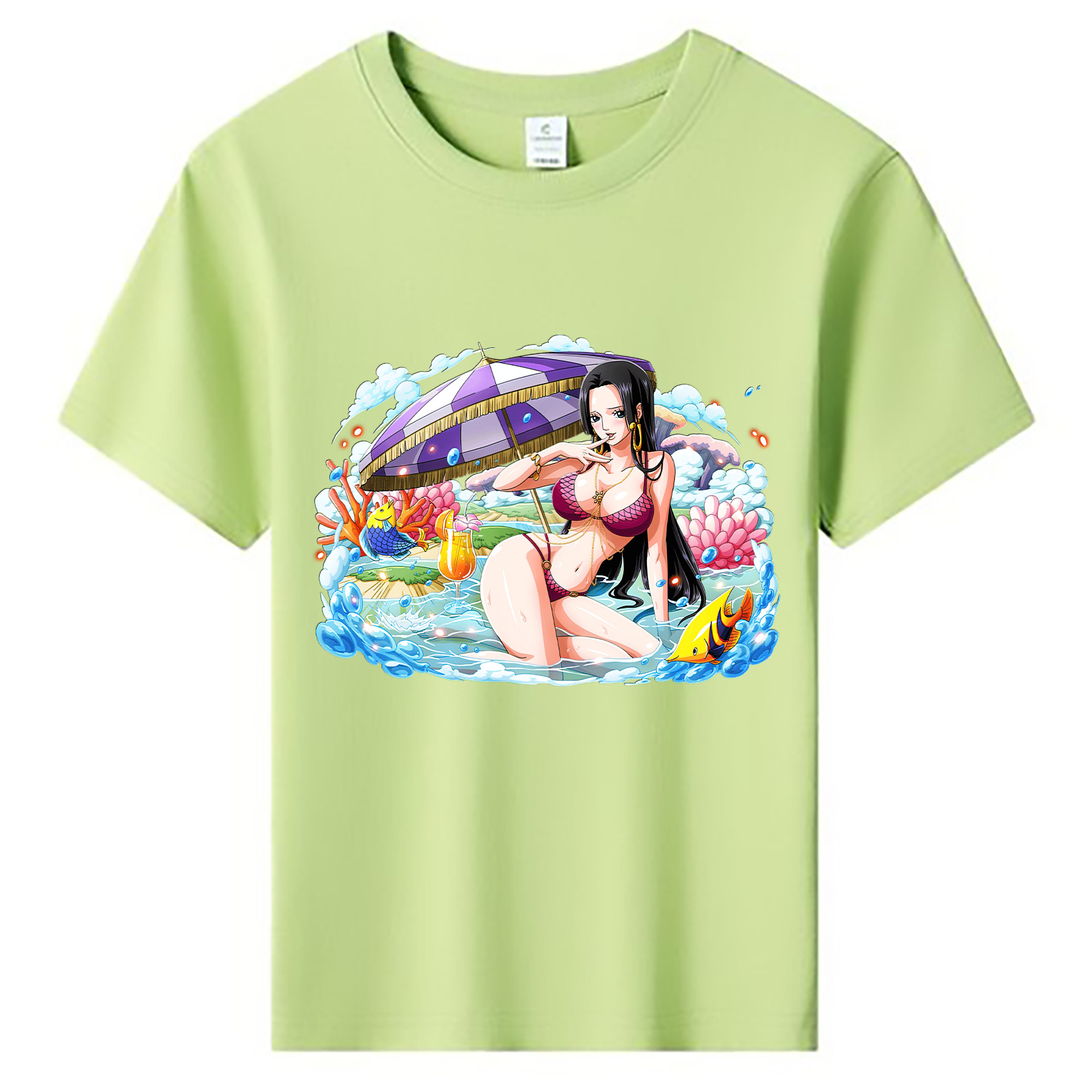 ワンピース ボア・ハンコック ONE PIECE Boa·Hancock 綿100％キッズTシャツ（フロントプリント）